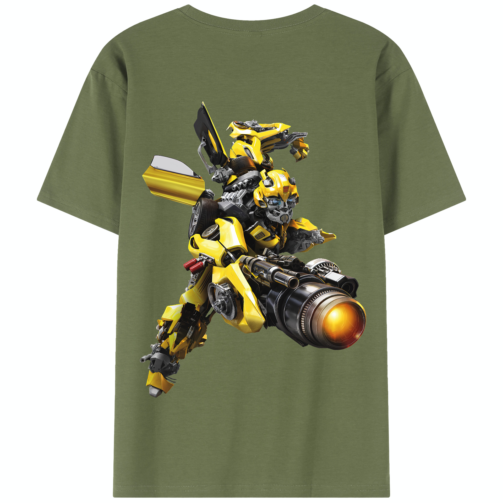 （画像用） Transformers トランスフォーマー 綿100％半袖Tシャツ（背面プリント）